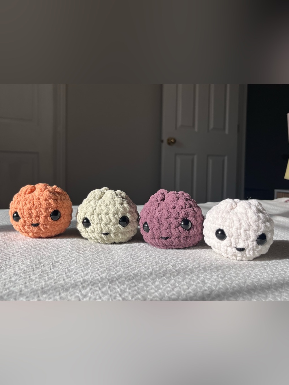 Handmade crochet dumpling